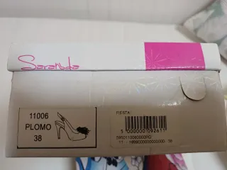 Zapatos de fiesta Saraibella gris/plateados