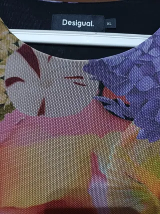 Vestido largo gasa Desigual XL