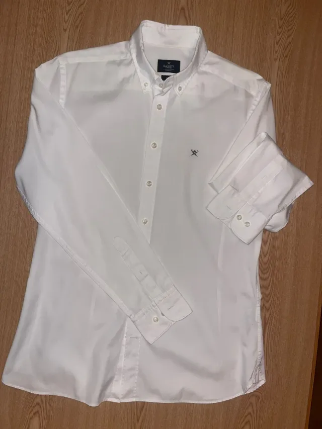 Camisa Hackett London Blanca Hombre