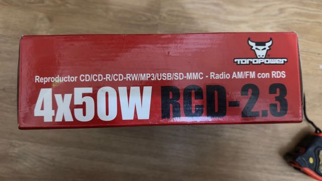 Radio Coche Toro Power RCD-2.3 CD/USB/SD/FM