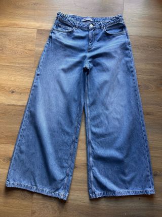 Pantalones Palazzo Zara Azules