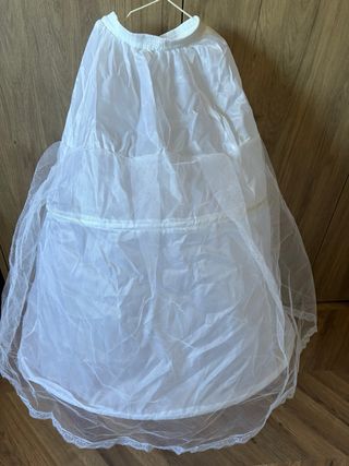 Cancán niña/adolescente 75cm blanco