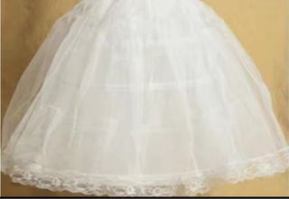 Cancán niña/adolescente 75cm blanco