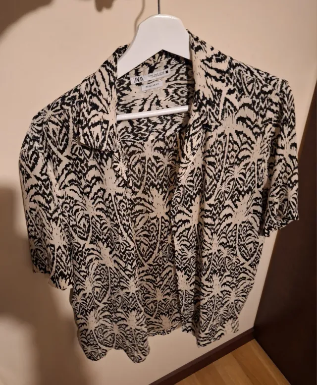 Camisa Zara Estampada Hombre