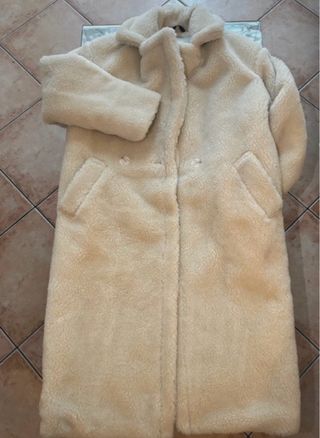 MONRO STORE Cappotto Teddy Beige Donna Taglia Unic