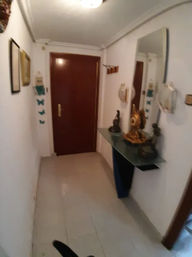 Mueble de entrada cristal y madera