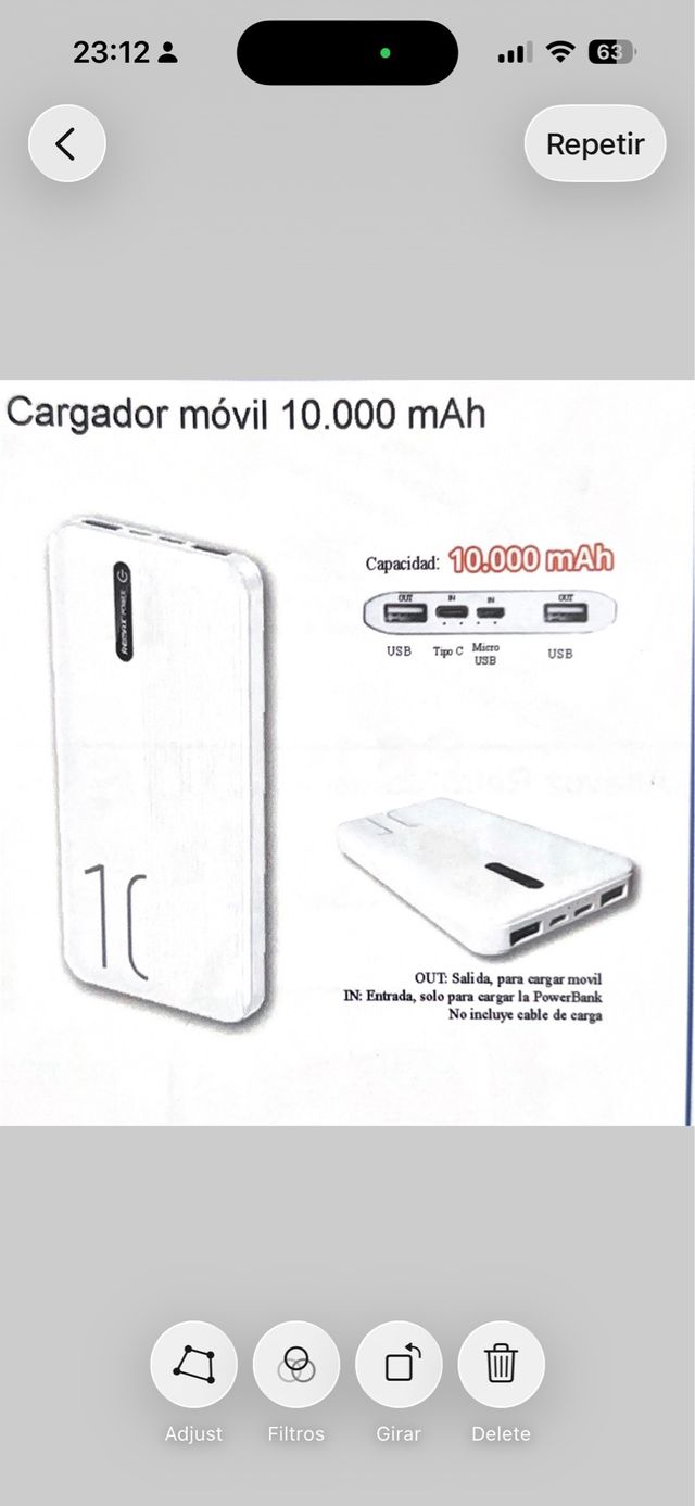 Cargador Portátil REMAX 10000 mAh