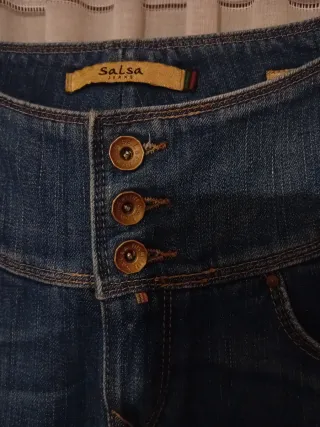 Pantalón vaquero Salsa tiro alto