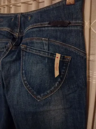 Pantalón vaquero Salsa tiro alto