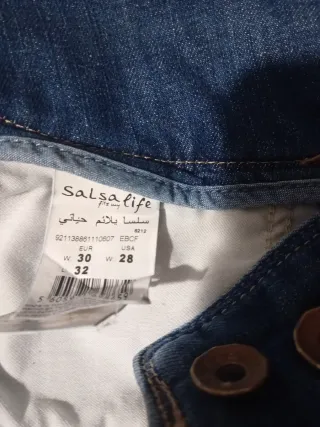 Pantalón vaquero Salsa tiro alto