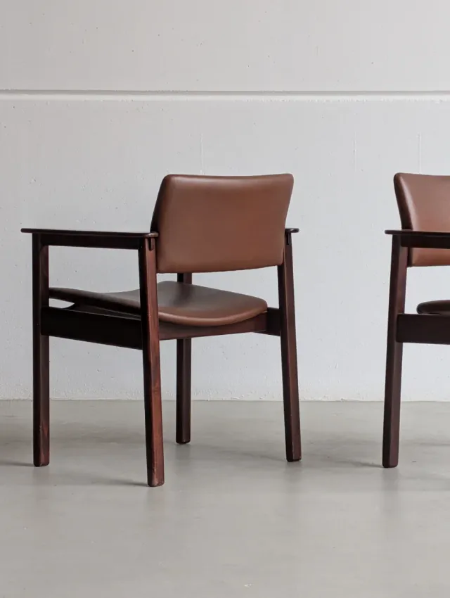 Poltrone AG Barcelona anni '70 in legno