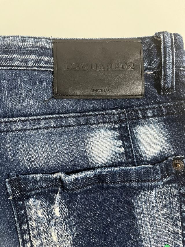 DSQUARED2 Pantalón Corto Vaquero Desgastado
