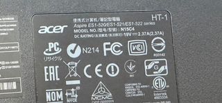 Despiece Acer ES15 ES1 520 ES1 521 ES1 522 piezas