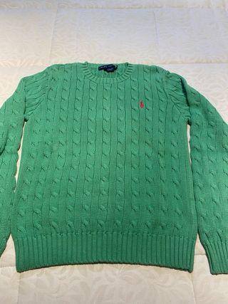 Jersey Polo Ralph Lauren Verde Cable Knit