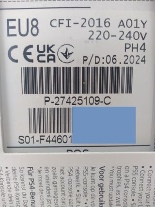 Consola PS5 Slim 1TB Lector Firmware 9.20