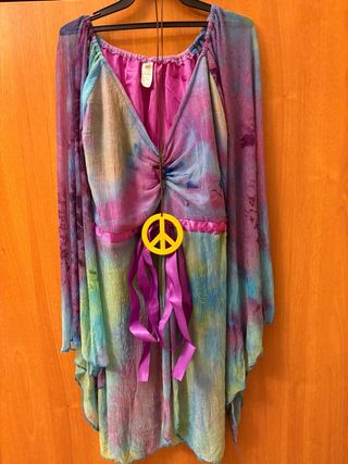 Disfraz Hippie Mujer Talla M-L