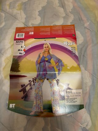 Disfraz Hippie Mujer Talla M-L
