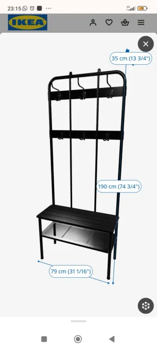 Appendiabiti e scarpiera IKEA NIPASEN