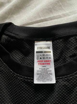 Maglia Gymshark Onyx Black Blu