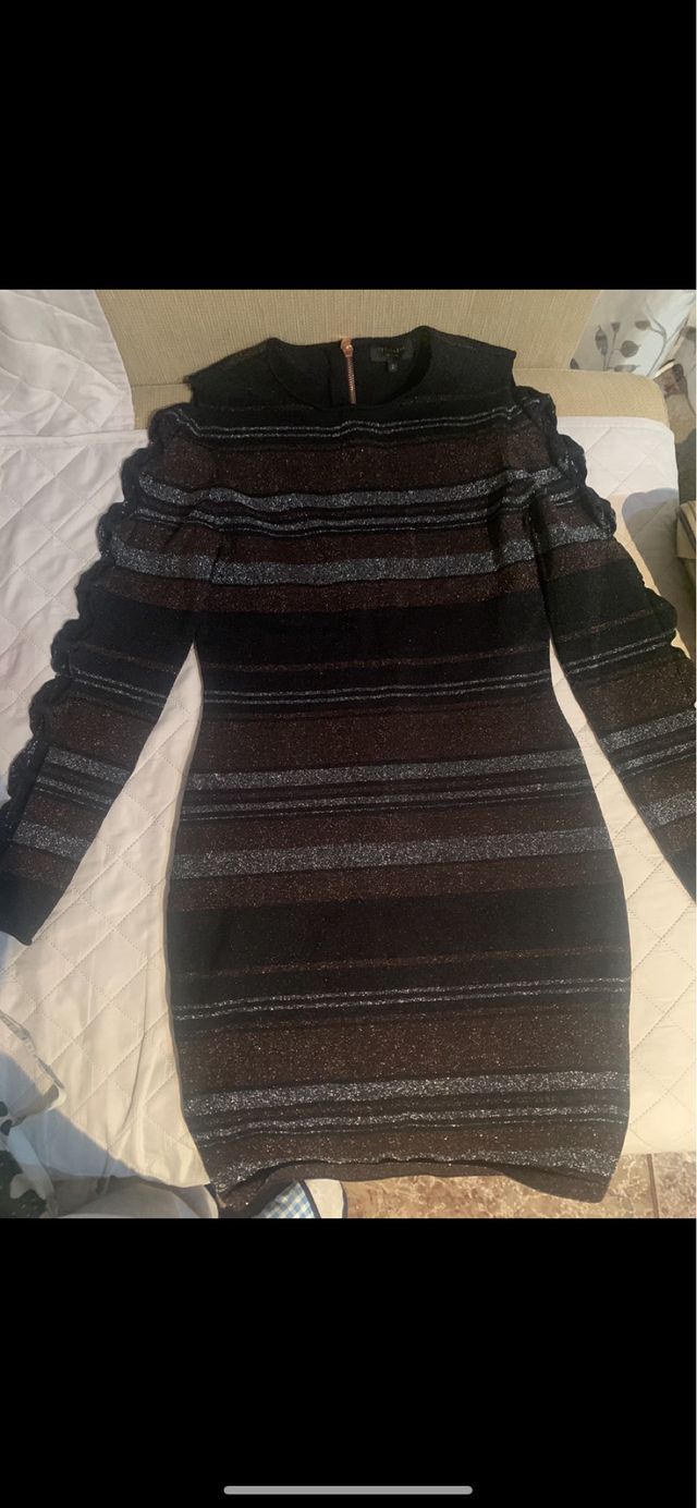 Chaqueta Bershka beige y marrón con pelo