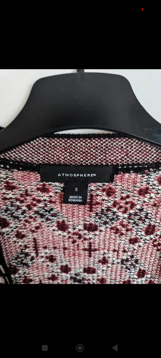 Chaqueta tejida con estampado étnico