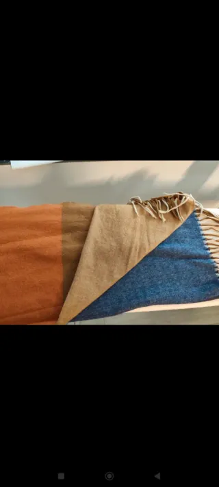 Bufanda de Cachemira Cuadros Multicolor