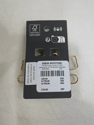 Pendientes Flores Doradas Free People