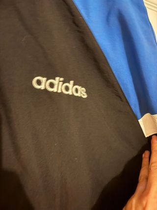 Chaqueta Adidas Negra y Azul Talla XL