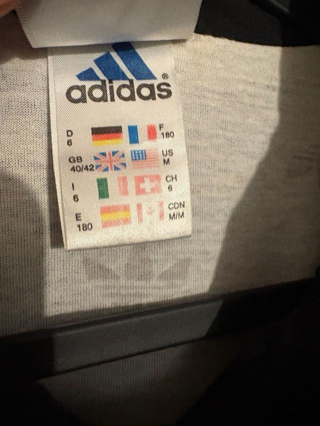 Chaqueta Adidas Negra y Azul Talla XL