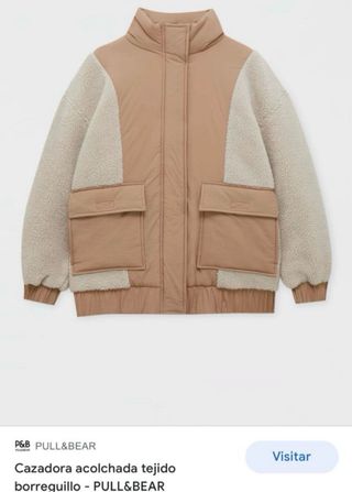 Cazadora oversize borrego de P&B