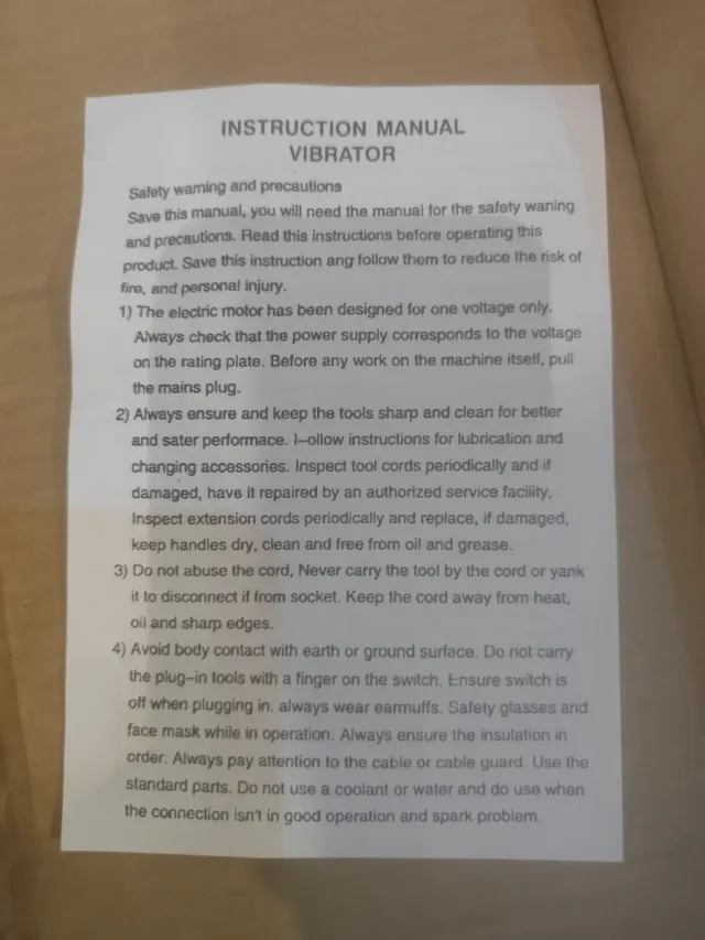 Vibradora Hormigón Eléctrica