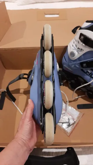 Patines Fila en Línea + Protecciones + Casco