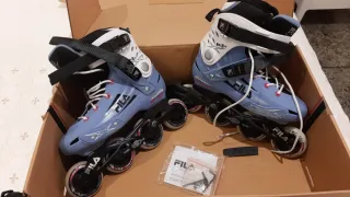 Patines Fila en Línea + Protecciones + Casco