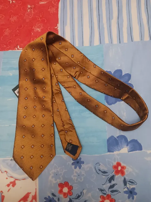 Corbata Olimpo Seda Nueva Con Etiquetas