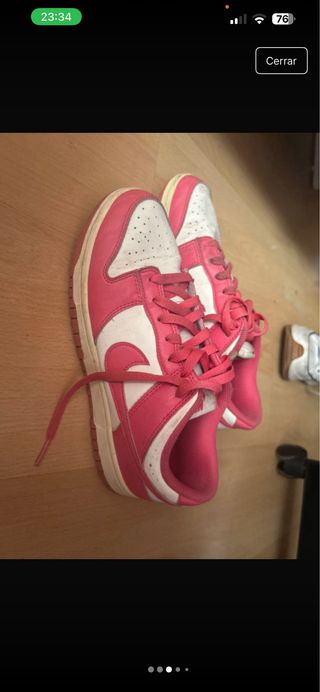 Nike Dunk rosas y blancas