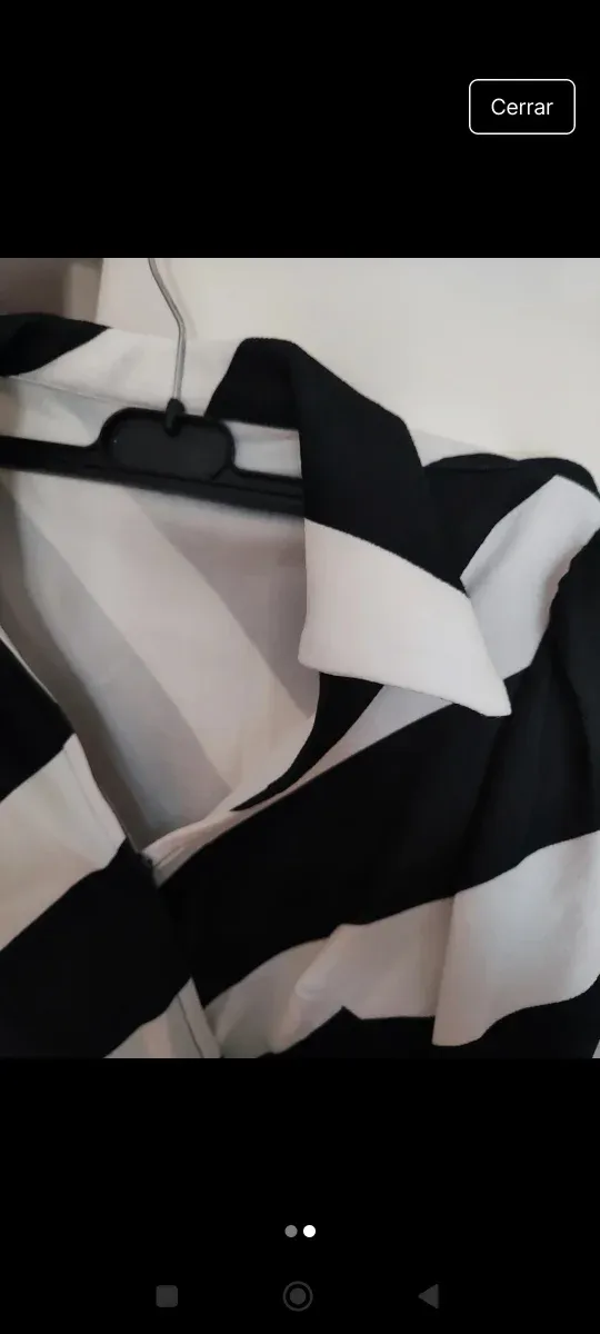 Vestido rayas blanco y negro