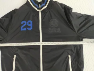 Chaqueta Bomber Franklin Marshall Negra y Azul