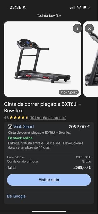 Cinta de Correr Profesional Bowflex