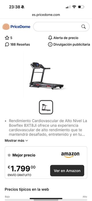 Cinta de Correr Profesional Bowflex