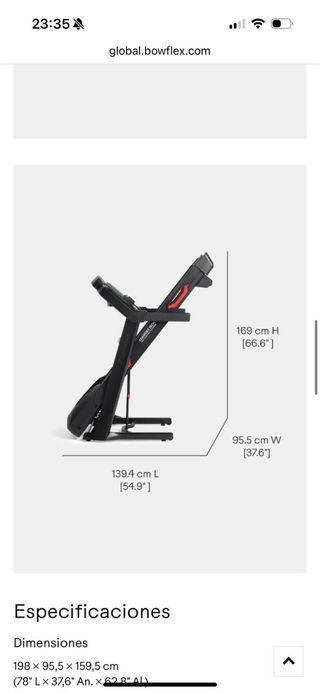 Cinta de Correr Profesional Bowflex