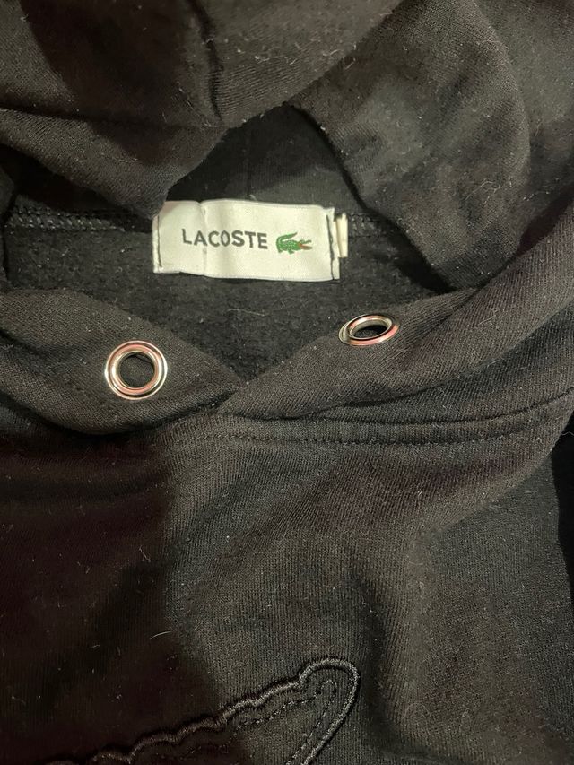 Sudadera Lacoste Negra