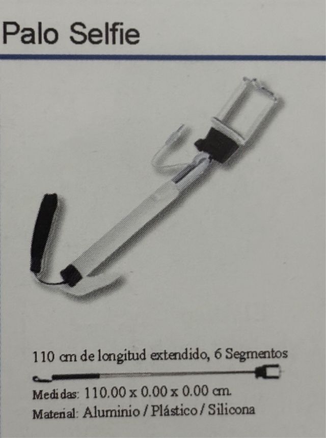 Palo Selfie Extensible 110cm Aluminio