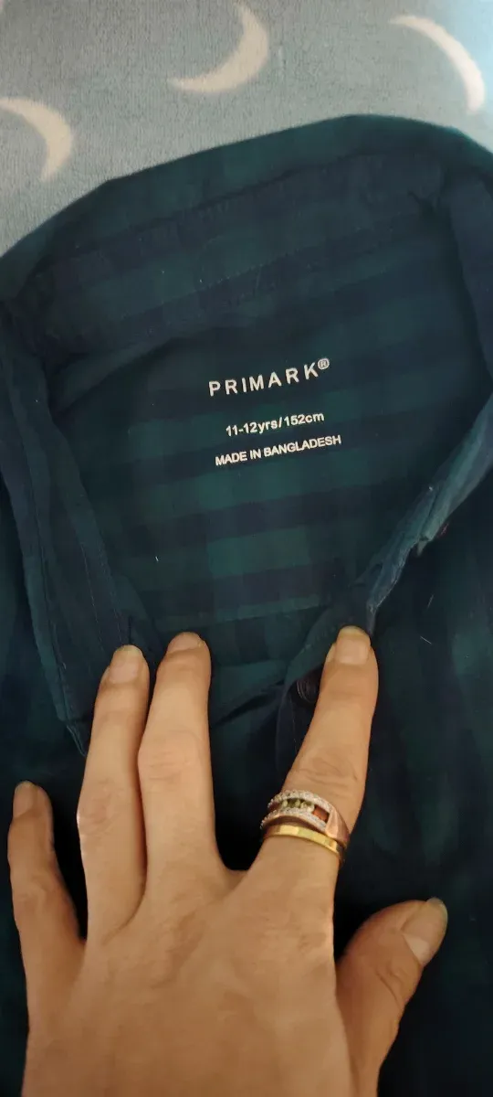 Camisa cuadros niño