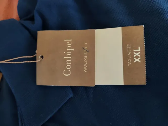 Polo Conbipel Uomo Blu Taglia XXL Nuovo