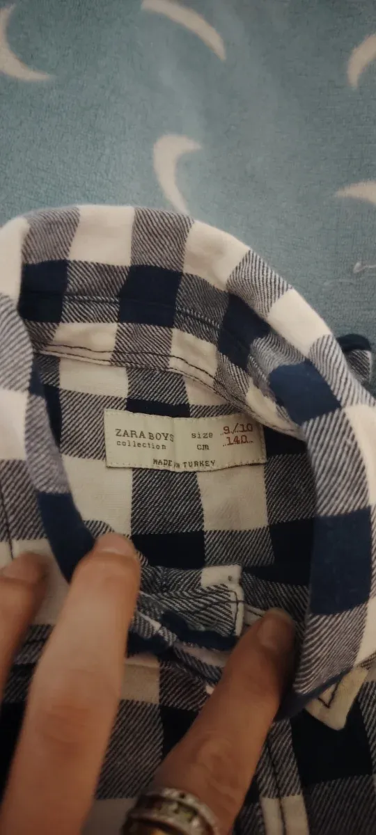 Camisa de cuadros para niño