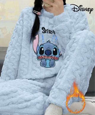Pijama Stitch Disney Rosa,Azul Talla S,M,L,XL