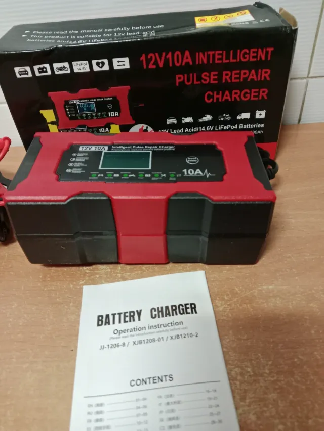 Cargador Baterías Coche 12V 10A