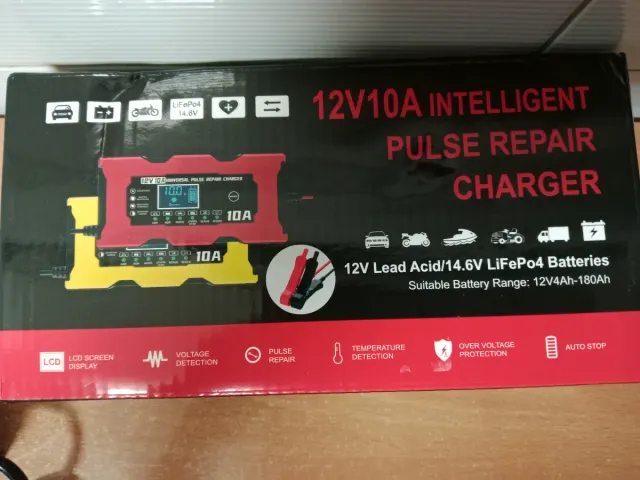 Cargador Baterías Coche 12V 10A