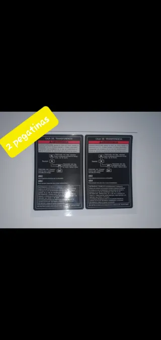 2 Pegatinas Suzuki Vitara Caja Transferencia