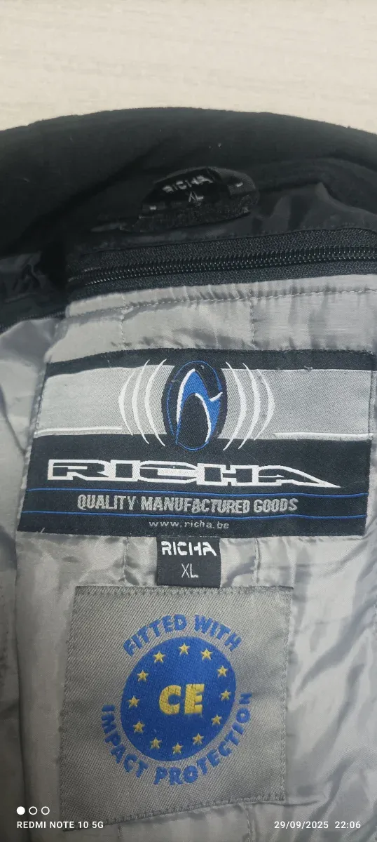 Chaqueta de moto Richa negra talla xl